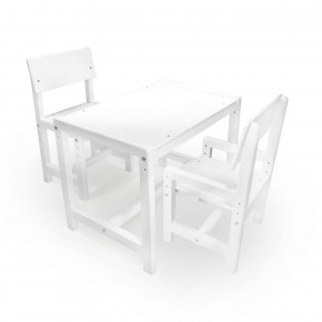 Детский растущий комплект стол и два стула  Я САМ "Лофт" (Белый, Белый) в Ханты-Мансийске - hanty-mansiysk.mebel-74.com | фото