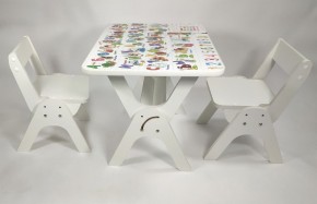 Детский растущий стол-парта и два стула Я САМ "Умка-Дуо" (Алфавит) в Ханты-Мансийске - hanty-mansiysk.mebel-74.com | фото