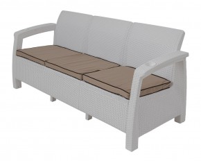 Диван Yalta Premium Sofa 3 Set (Ялта) белый (+подушки под спину) в Ханты-Мансийске - hanty-mansiysk.mebel-74.com | фото