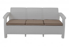 Диван Yalta Premium Sofa 3 Set (Ялта) белый (+подушки под спину) в Ханты-Мансийске - hanty-mansiysk.mebel-74.com | фото
