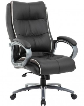 Кресло офисное BRABIX PREMIUM "Strong HD-009" (экокожа черная, ткань серая) 531945 в Ханты-Мансийске - hanty-mansiysk.mebel-74.com | фото