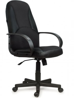 Кресло офисное BRABIX "City EX-512" (кожзам черный, ткань черная) 531407 в Ханты-Мансийске - hanty-mansiysk.mebel-74.com | фото