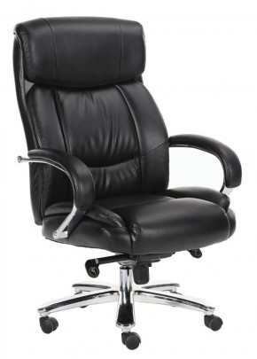 Кресло офисное BRABIX "Direct EX-580" (хром/рециклированная кожа/черное) 531824 в Ханты-Мансийске - hanty-mansiysk.mebel-74.com | фото