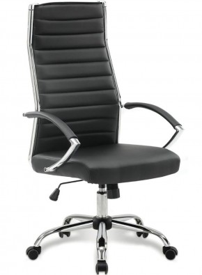 Кресло офисное BRABIX "Style EX-528", экокожа, хром, черное, 531947 в Ханты-Мансийске - hanty-mansiysk.mebel-74.com | фото