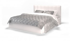 Кровать Элен 1600 + основание с ПМ (Vega white) белый в Ханты-Мансийске - hanty-mansiysk.mebel-74.com | фото