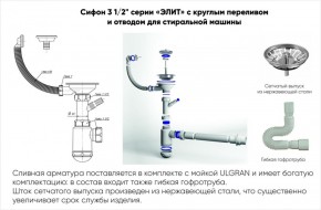Мойка кухонная ULGRAN U-101 (500) в Ханты-Мансийске - hanty-mansiysk.mebel-74.com | фото