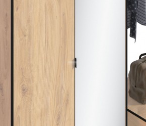 Шкаф 2х дверный с зеркалом Лофт СБ-3111 (Дуб Минерва) в Ханты-Мансийске - hanty-mansiysk.mebel-74.com | фото