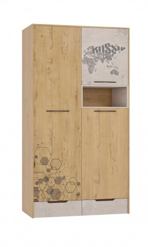 Шкаф для одежды 3 двери и 2 ящика Шк134.0 ДС Стэнфорд в Ханты-Мансийске - hanty-mansiysk.mebel-74.com | фото
