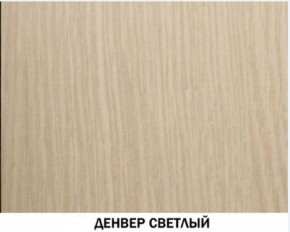 Шкаф для одежды №609 "Инна" Денвер светлый (*без полок) в Ханты-Мансийске - hanty-mansiysk.mebel-74.com | фото