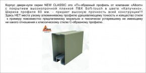 Шкаф-купе 1500 серии NEW CLASSIC K2+K2+B2+PL2(2 ящика+1 штанга+1 полка) профиль «Капучино» в Ханты-Мансийске - hanty-mansiysk.mebel-74.com | фото