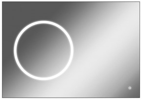 Зеркало Eclipse 100 black с подсветкой Sansa (SE1032Z) в Ханты-Мансийске - hanty-mansiysk.mebel-74.com | фото